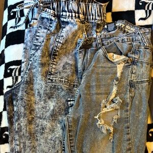 High-Rise Distressed Jeans Bundle